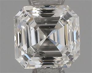 Foto Diamante Natural 0.51 quilates, Asscher , Color F, claridad SI2 y certificado IGI de