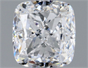 Natural Diamond 1.01 Carats, Cushion with  Cut, D Color, SI1 Clarity and Certified by GIA