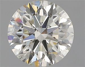 Picture of Natural Diamond 1.08 Carats, Round with Excellent Cut, J Color, SI1 Clarity and Certified by GIA