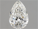Natural Diamond 0.71 Carats, Pear with  Cut, F Color, VS1 Clarity and Certified by GIA