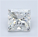 Diamante Natural 2.51 quilates, Princesa , Color G, claridad VS2 y certificado GIA