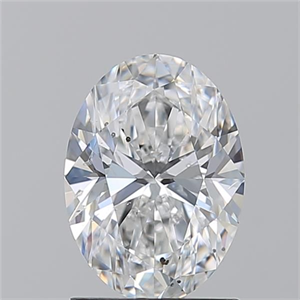 Picture of Natural Diamond 1.50 Carats, Oval with  Cut, D Color, SI2 Clarity and Certified by GIA