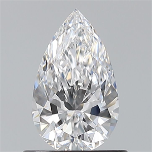Foto Diamante Natural 0.71 quilates, De pera , Color D, claridad VVS1 y certificado GIA de