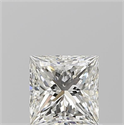 Natural Diamond 0.91 Carats, Princess with  Cut, H Color, VS2 Clarity and Certified by GIA