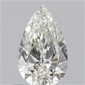 Natural Diamond 0.50 Carats, Pear with  Cut, G Color, VVS1 Clarity and Certified by IGI