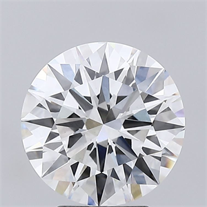 Picture of Lab Grown Diamond 3.81 Carats, Round with Ideal Cut, G Color, VS1 Clarity and Certified by IGI