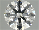 Natural Diamond 0.70 Carats, Round with Excellent Cut, H Color, SI1 Clarity and Certified by GIA