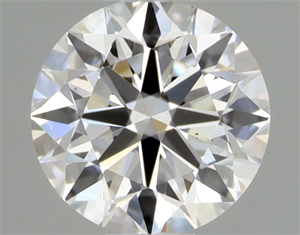 Picture of Natural Diamond 0.41 Carats, Round with Excellent Cut, F Color, VS2 Clarity and Certified by GIA