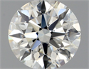 Natural Diamond 0.56 Carats, Round with Excellent Cut, J Color, VVS2 Clarity and Certified by GIA