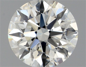 Picture of Natural Diamond 0.56 Carats, Round with Excellent Cut, J Color, VVS2 Clarity and Certified by GIA