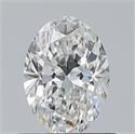 Natural Diamond 0.70 Carats, Oval with  Cut, F Color, VS2 Clarity and Certified by GIA