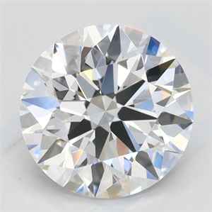 Picture of Lab Grown Diamond 2.03 Carats, Round with Excellent Cut, D Color, IF Clarity and Certified by GIA