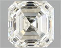 Diamante Natural 1.00 quilates, Asscher , Color J, claridad VVS1 y certificado IGI