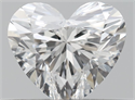 Natural Diamond 0.32 Carats, Heart with  Cut, E Color, VVS1 Clarity and Certified by GIA