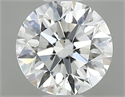 Natural Diamond 0.44 Carats, Round with Excellent Cut, F Color, VS2 Clarity and Certified by GIA