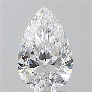 Picture of Natural Diamond 1.51 Carats, Pear with  Cut, D Color, VS1 Clarity and Certified by GIA