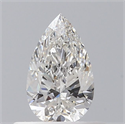 Natural Diamond 0.41 Carats, Pear with  Cut, F Color, SI2 Clarity and Certified by GIA