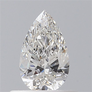 Picture of Natural Diamond 0.41 Carats, Pear with  Cut, F Color, SI2 Clarity and Certified by GIA