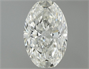 Natural Diamond 0.40 Carats, Oval with  Cut, H Color, VS2 Clarity and Certified by GIA