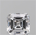Natural Diamond 0.55 Carats, Asscher with  Cut, D Color, VVS2 Clarity and Certified by GIA