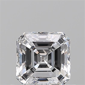 Picture of Natural Diamond 0.55 Carats, Asscher with  Cut, D Color, VVS2 Clarity and Certified by GIA