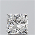 Natural Diamond 1.01 Carats, Princess with  Cut, F Color, SI2 Clarity and Certified by GIA