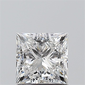 Picture of Natural Diamond 1.01 Carats, Princess with  Cut, F Color, SI2 Clarity and Certified by GIA
