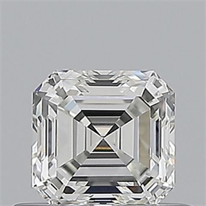 Picture of Natural Diamond 0.50 Carats, Asscher with  Cut, H Color, VVS2 Clarity and Certified by GIA