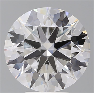Picture of Lab Grown Diamond 6.09 Carats, Round with Ideal Cut, E Color, VVS2 Clarity and Certified by IGI