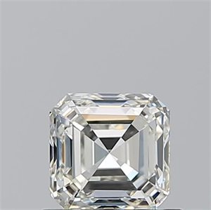 Foto Diamante Natural 0.70 quilates, Asscher , Color J, claridad VVS1 y certificado GIA de
