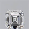 Natural Diamond 0.70 Carats, Asscher with  Cut, G Color, SI1 Clarity and Certified by GIA