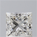 Natural Diamond 1.01 Carats, Princess with  Cut, H Color, VS2 Clarity and Certified by GIA