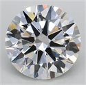 Del inventario de diamantes de laboratorio, 2.01 quilates, Redondo , Color E, claridad VVS2 y certificado IGI