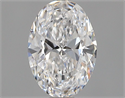 Natural Diamond 0.51 Carats, Oval with  Cut, D Color, VS2 Clarity and Certified by GIA