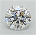 Lab Grown Diamond 1.01 Carats, Round with Ideal Cut, D Color, VVS1 Clarity and Certified by IGI