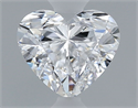 Natural Diamond 0.41 Carats, Heart with  Cut, D Color, SI1 Clarity and Certified by GIA