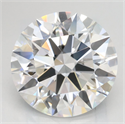 Lab Grown Diamond 3.45 Carats, Round with Excellent Cut, D Color, VVS1 Clarity and Certified by GIA