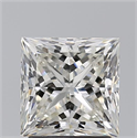 Natural Diamond 2.21 Carats, Princess with  Cut, J Color, SI1 Clarity and Certified by GIA