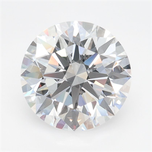 Picture of Lab Grown Diamond 2.27 Carats, Round with Ideal Cut, D Color, IF Clarity and Certified by IGI