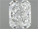 Natural Diamond 0.50 Carats, Radiant with  Cut, E Color, VVS2 Clarity and Certified by GIA