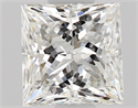 Natural Diamond 0.52 Carats, Princess with  Cut, F Color, VVS1 Clarity and Certified by GIA