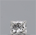 Natural Diamond 0.24 Carats, Princess with  Cut, F Color, VVS1 Clarity and Certified by GIA