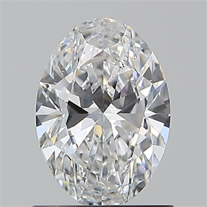Foto Diamante Natural 0.90 quilates, Ovalado , Color D, claridad SI1 y certificado GIA de