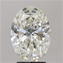Natural Diamond 3.00 Carats, Oval with  Cut, I Color, SI2 Clarity and Certified by GIA