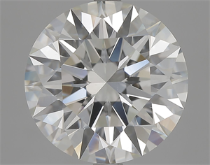 Picture of Natural Diamond 5.07 Carats, Round with Excellent Cut, I Color, VS2 Clarity and Certified by GIA