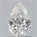 Diamante Natural 0.80 quilates, De pera , Color F, claridad VS2 y certificado GIA