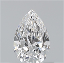 Diamante Natural 0.50 quilates, De pera , Color E, claridad IF y certificado GIA