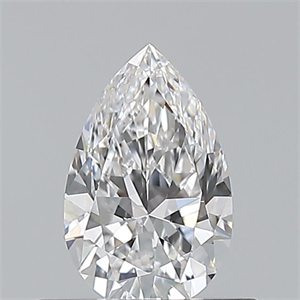 Foto Diamante Natural 0.50 quilates, De pera , Color E, claridad IF y certificado GIA de
