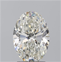 Natural Diamond 1.74 Carats, Oval with  Cut, J Color, SI1 Clarity and Certified by GIA