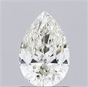 Diamante Natural 0.90 quilates, De pera , Color K, claridad SI2 y certificado GIA